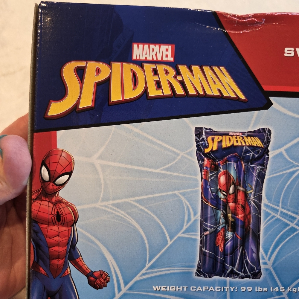 NIB Marvel Spider-Man Inflatable Swim Raft – Bestway Pool Float Ages 3+ - Picture 6 of 7